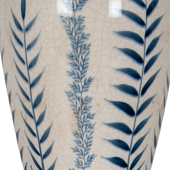 Classic Blue Flora Juniper Vase by Hill Interiors