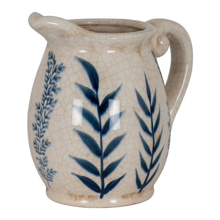 Small Blue Flora Olpe Jug Vase by Hill Interiors