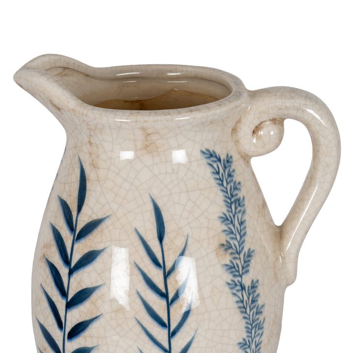 Large Blue Flora Olpe Jug Vase by Hill Interiors