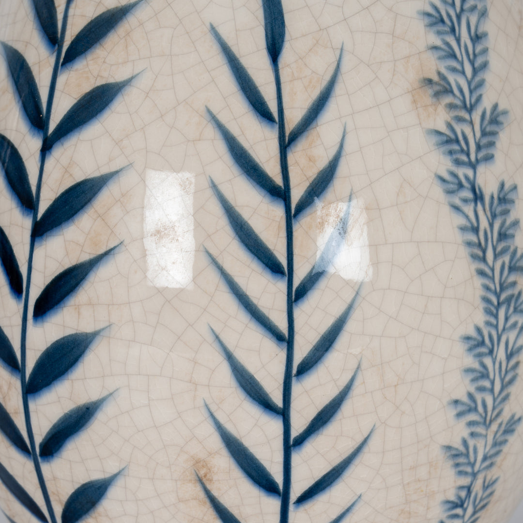 Large Blue Flora Olpe Jug Vase by Hill Interiors