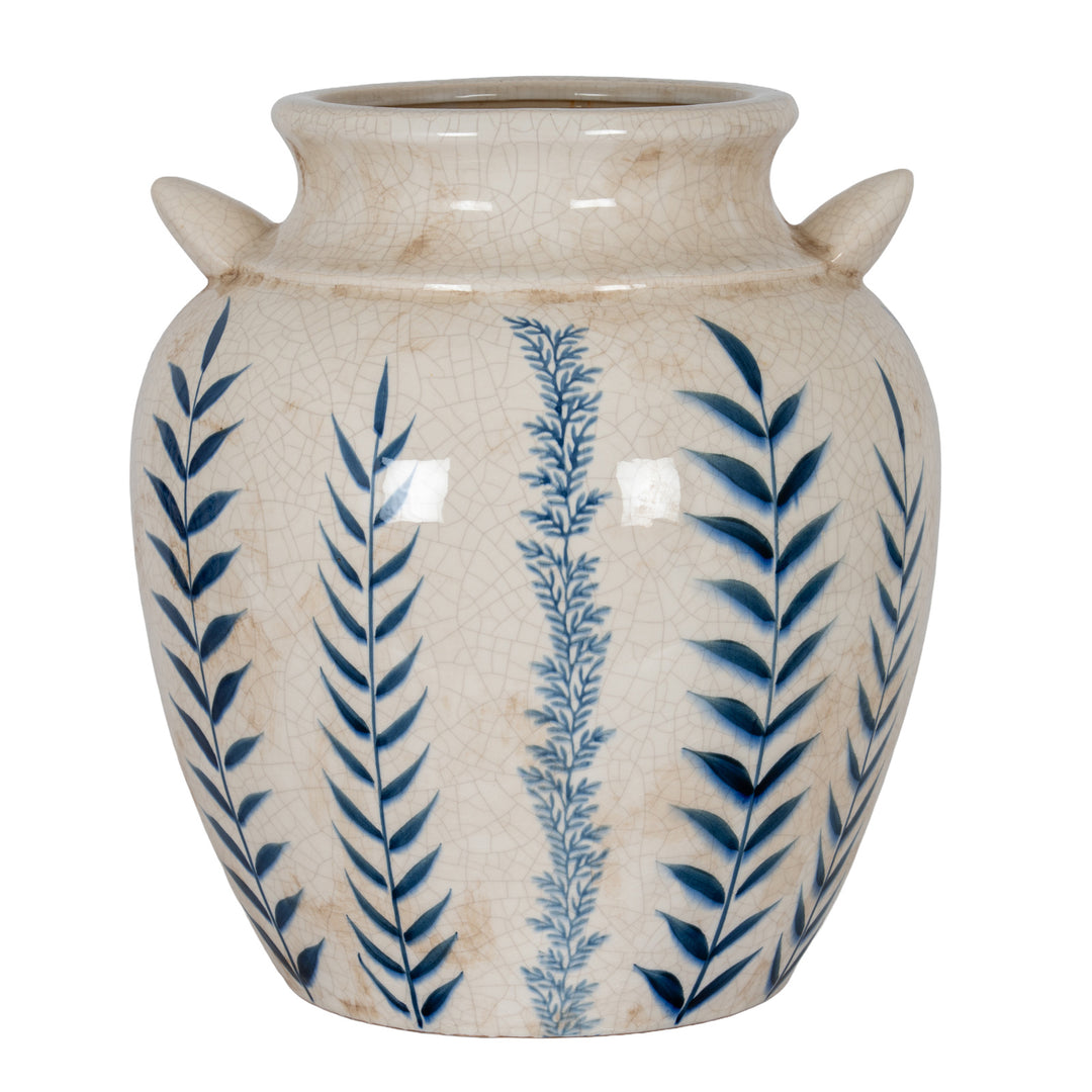 Blue Flora Amphora Vase by Hill Interiors
