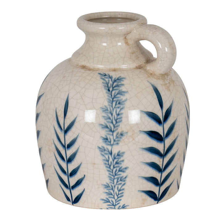 Blue Flora Amphora Jug Vase by Hill Interiors