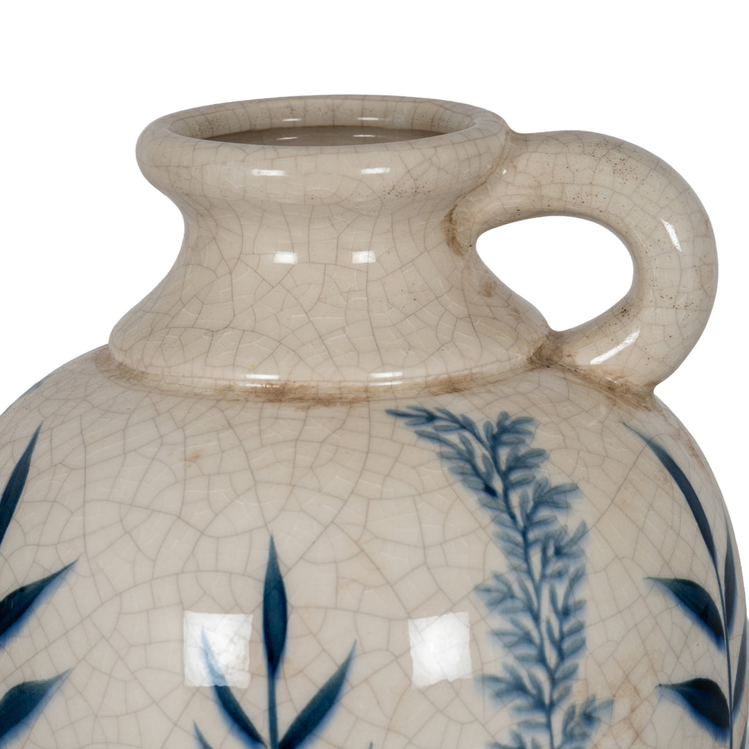 Blue Flora Amphora Jug Vase by Hill Interiors