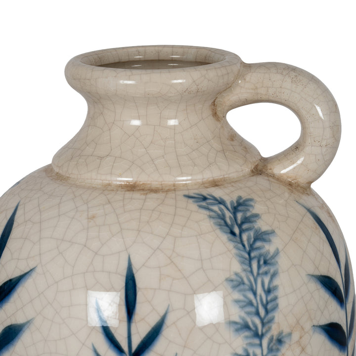 Blue Flora Amphora Jug Vase by Hill Interiors