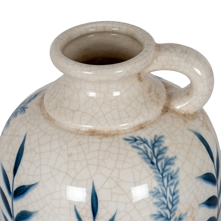 Blue Flora Amphora Jug Vase by Hill Interiors