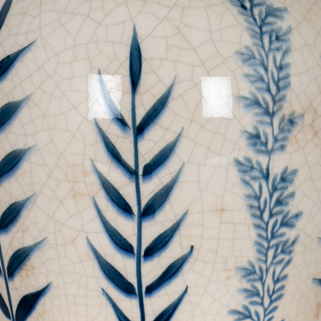 Blue Flora Amphora Jug Vase by Hill Interiors