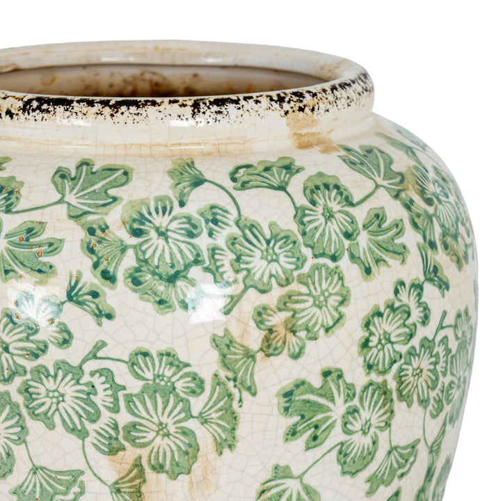 Small Green Clover Olpe Vase by Hill Interiors