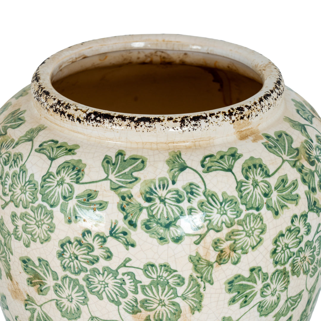 Small Green Clover Olpe Vase by Hill Interiors