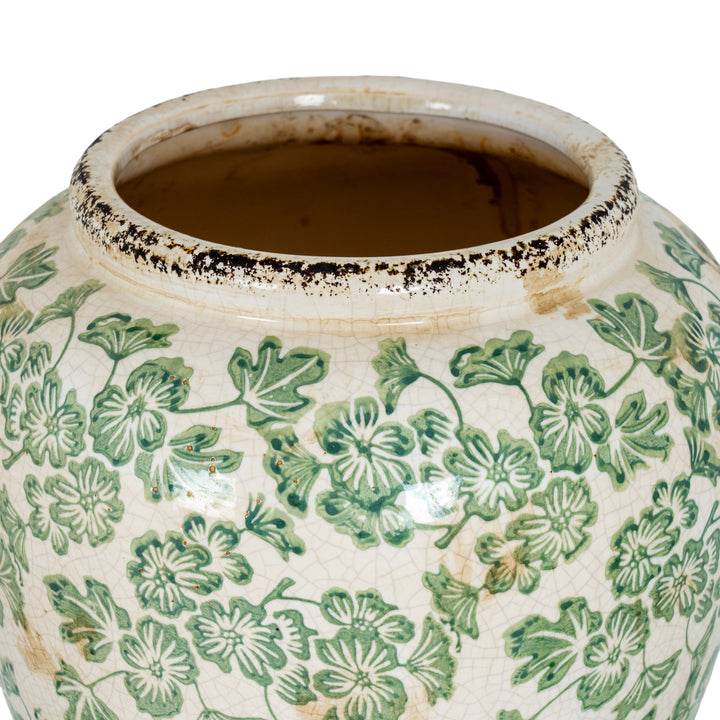 Small Green Clover Olpe Vase by Hill Interiors