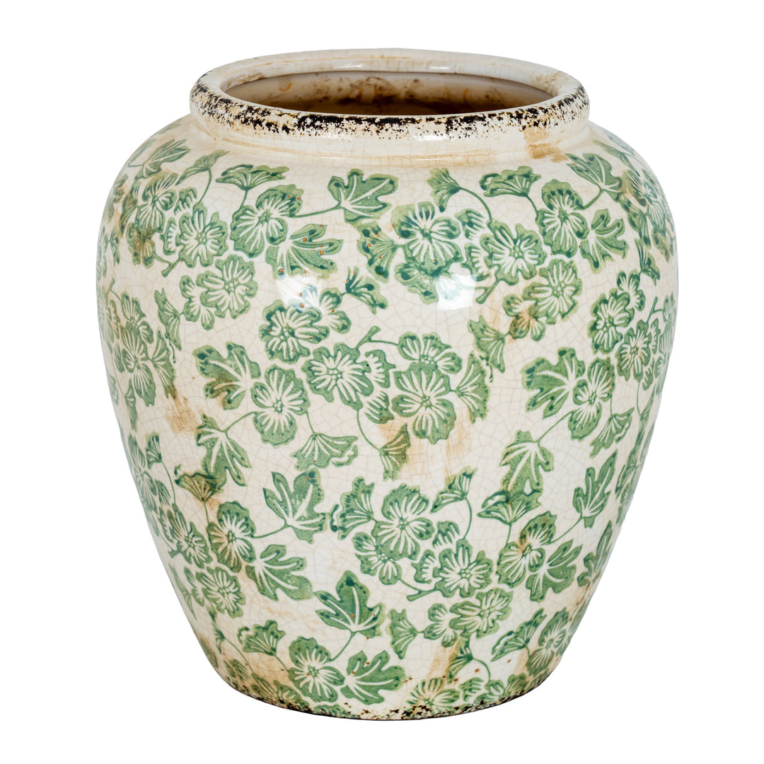 Small Green Clover Olpe Vase by Hill Interiors