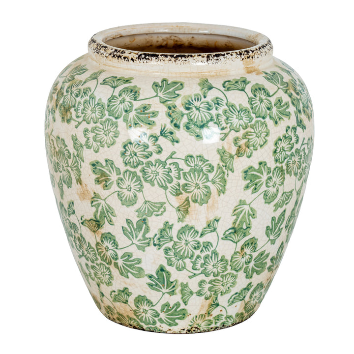Small Green Clover Olpe Vase by Hill Interiors