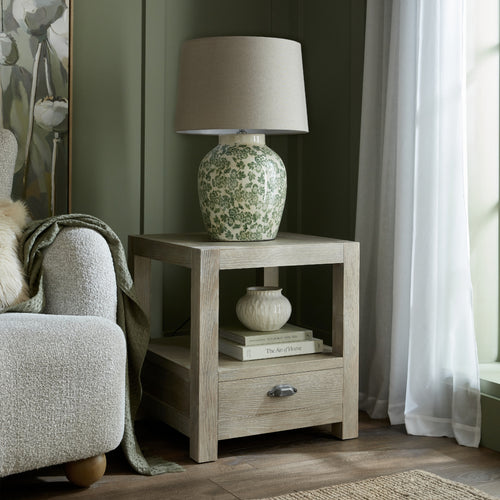 Green Clover Ceramic Pot Lamp