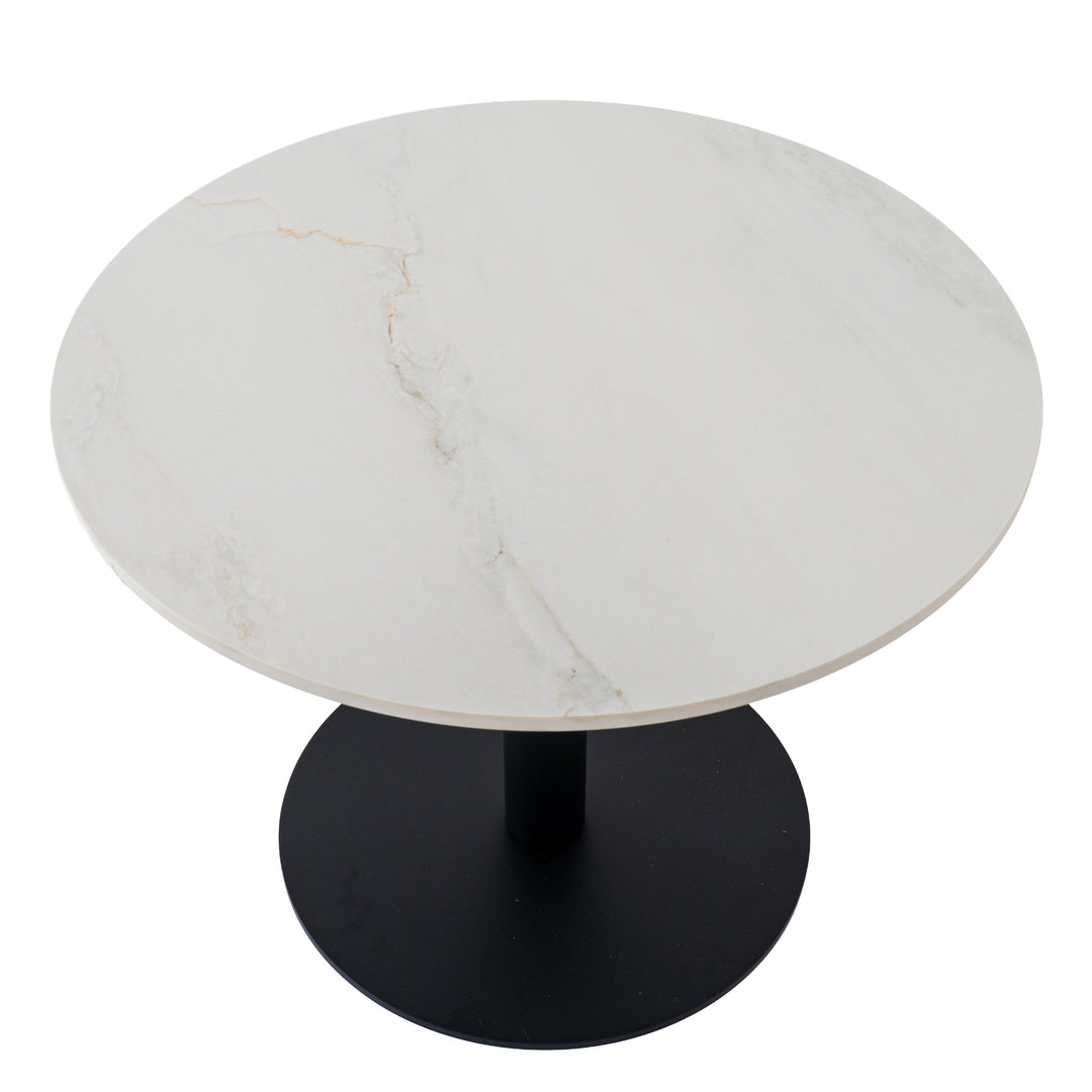 Romanby Stone Round Coffee Table by Hill Interiors