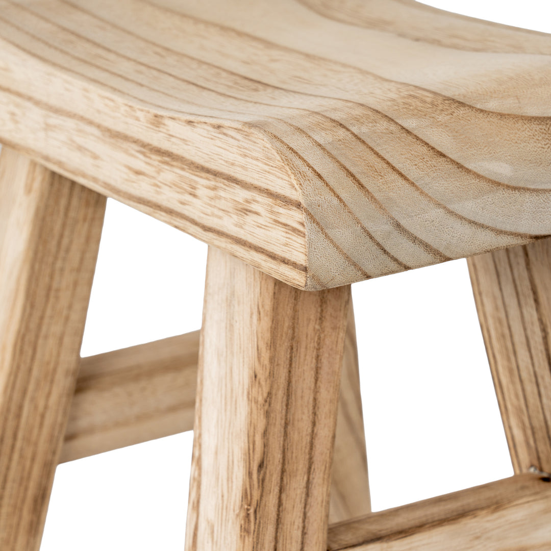 Wooden Artisan Stool by Hill Interiors