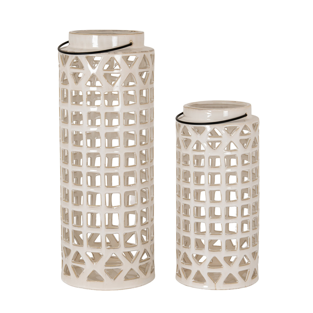 Novi Medium Ceramic Multi-shape Window Lantern