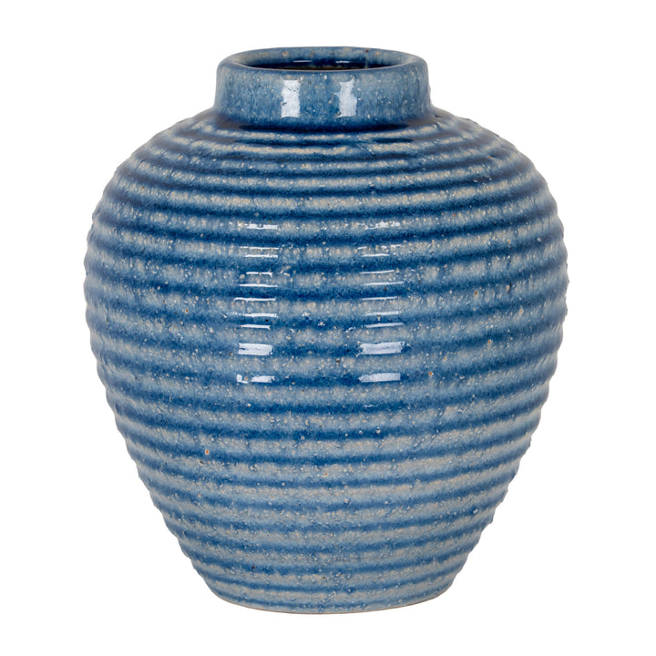 Medium Azura Blue Vase by Hill Interiors