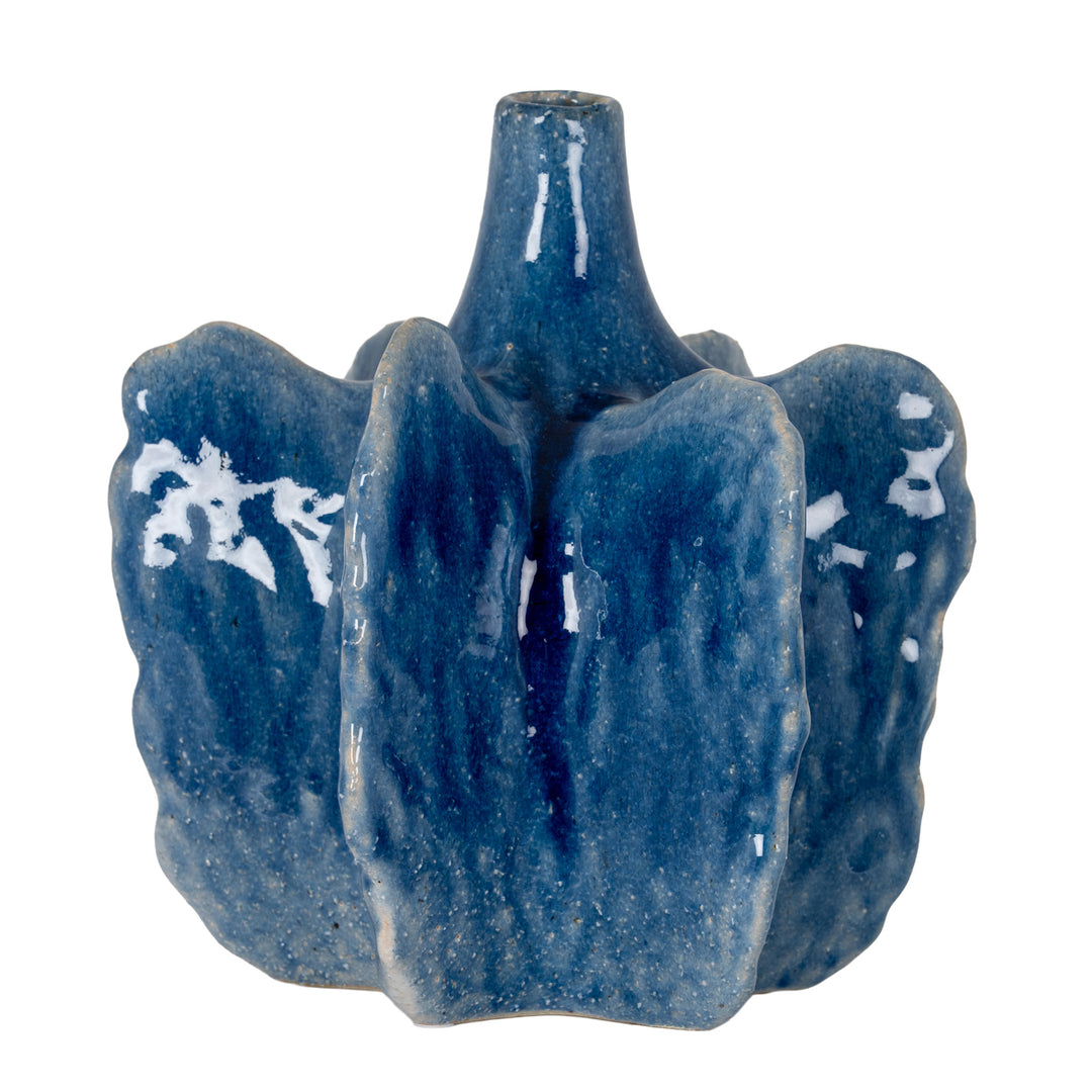 Azura Medium Blue Statement Vase by Hill Interiors