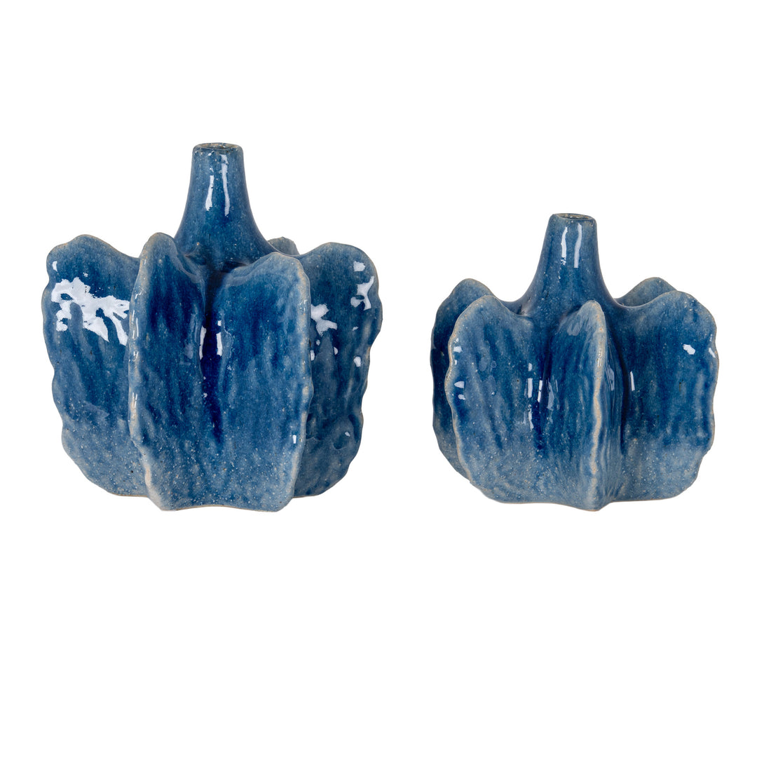 Azura Large Blue Statement Vase by Hill Interiors