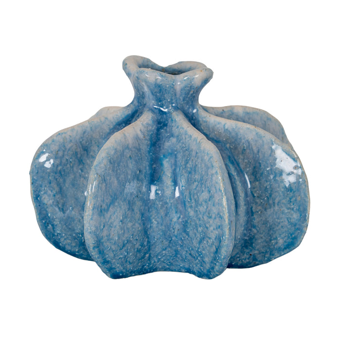 Azura Small Blue Poppy Seed Bud Vase by Hill Interiors