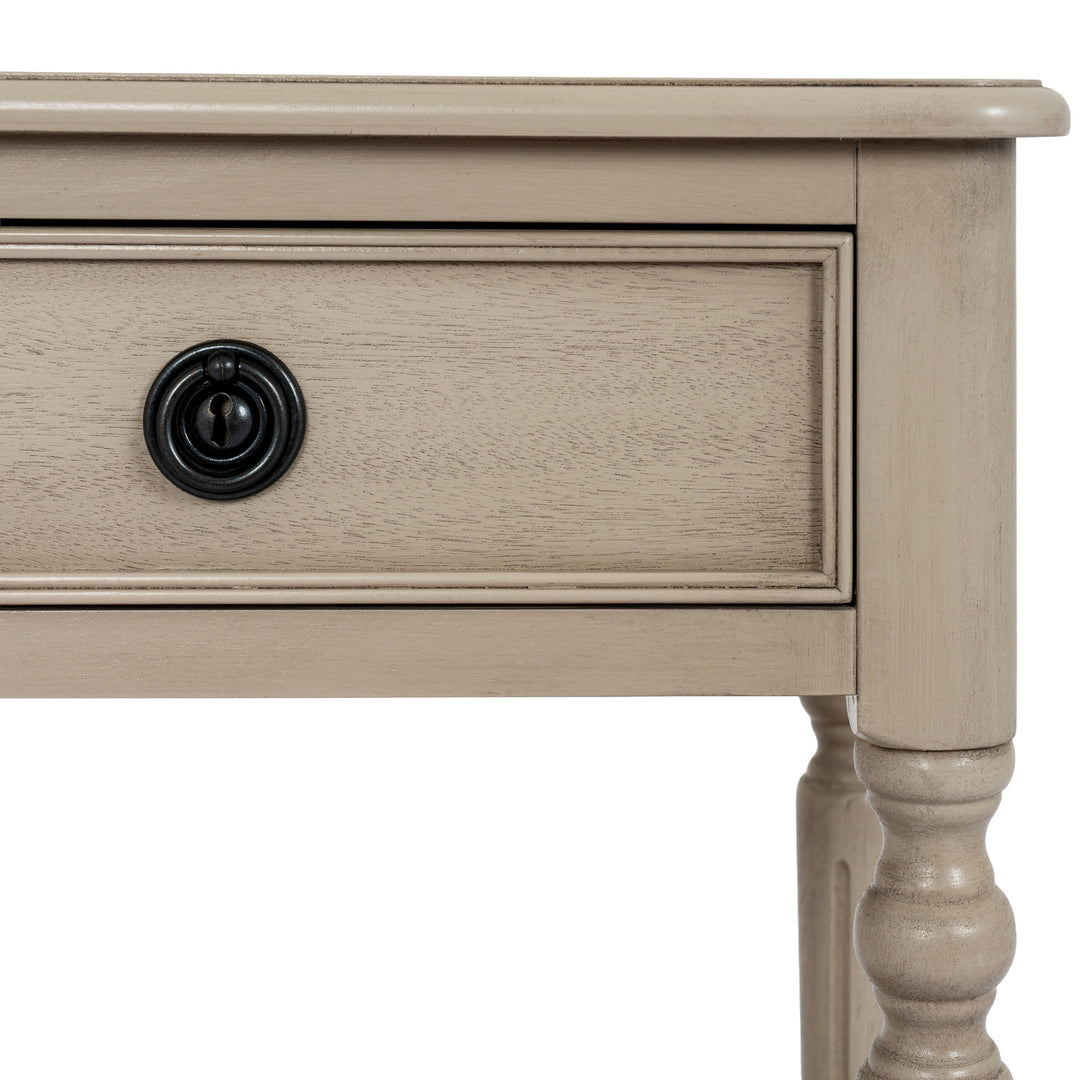 The Rowan Collection 1 Drawer Side Table With Shelf