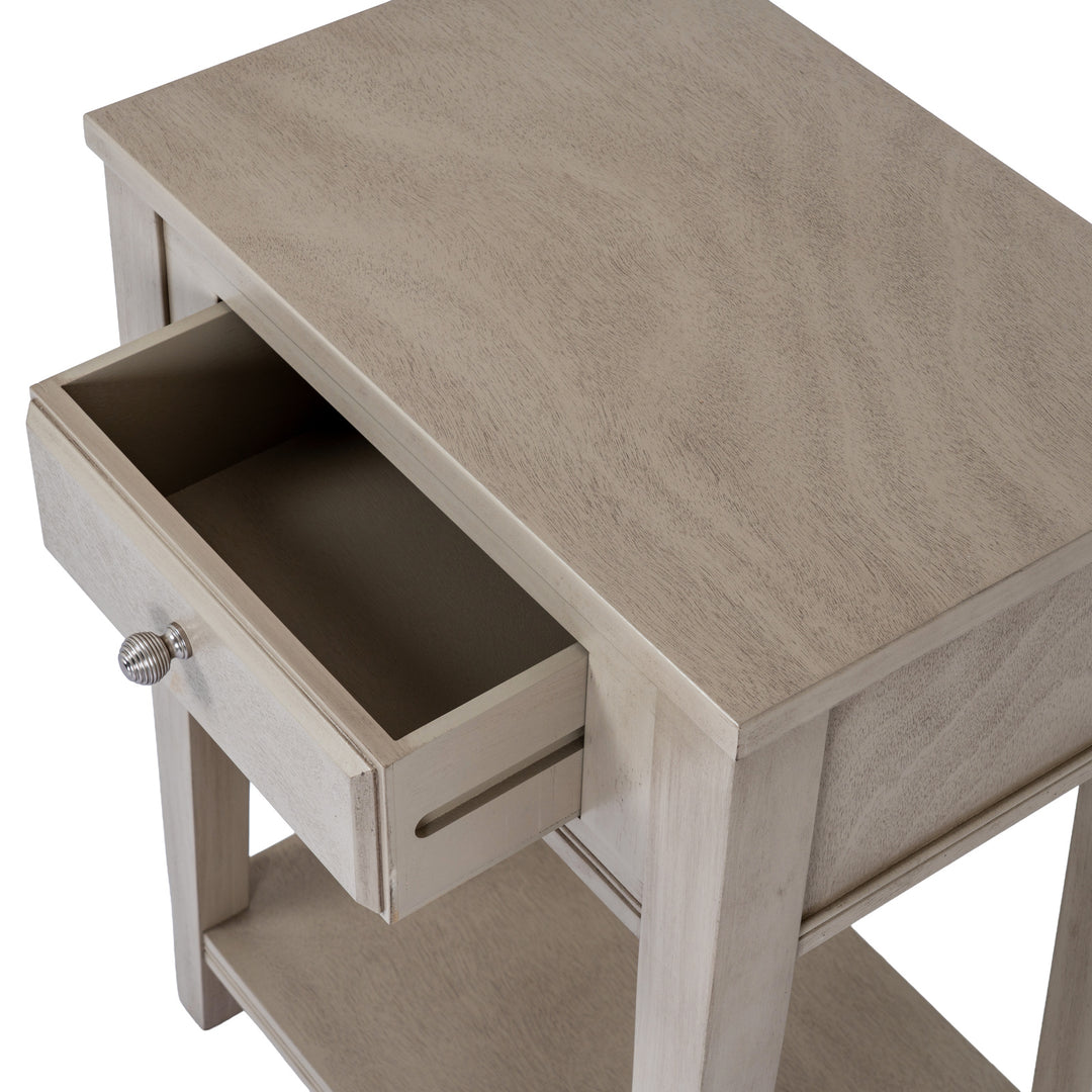 The Emile Collection 1 Drawer Side Table With Shelf by Hill Interiors
