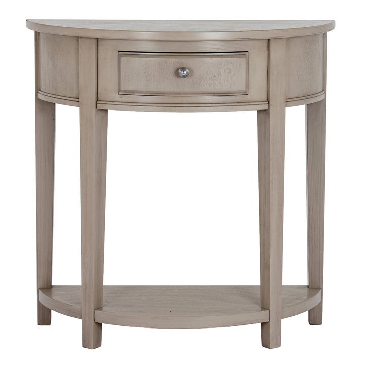 The Emile Collection 1 Drawer Half Moon Console Table by Hill Interiors