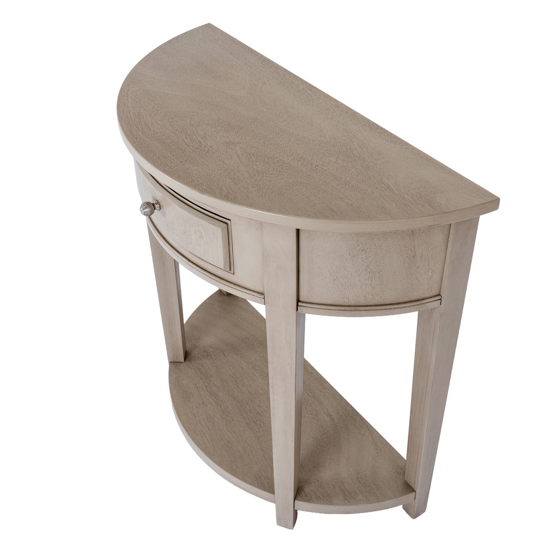 The Emile Collection 1 Drawer Half Moon Console Table by Hill Interiors