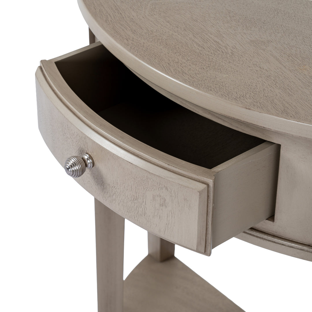 The Emile Collection 1 Drawer Half Moon Console Table by Hill Interiors