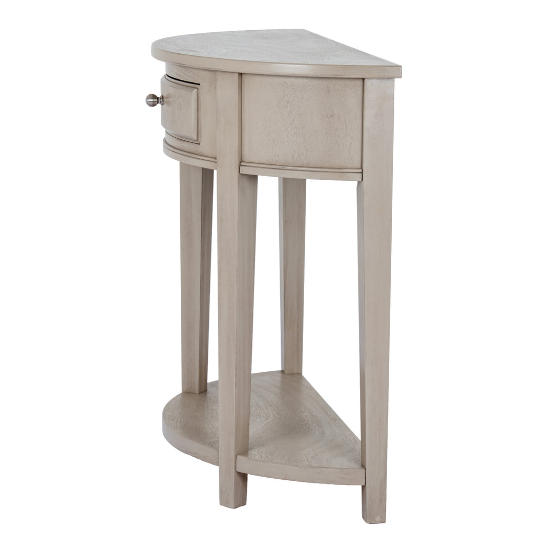 The Emile Collection 1 Drawer Half Moon Console Table by Hill Interiors