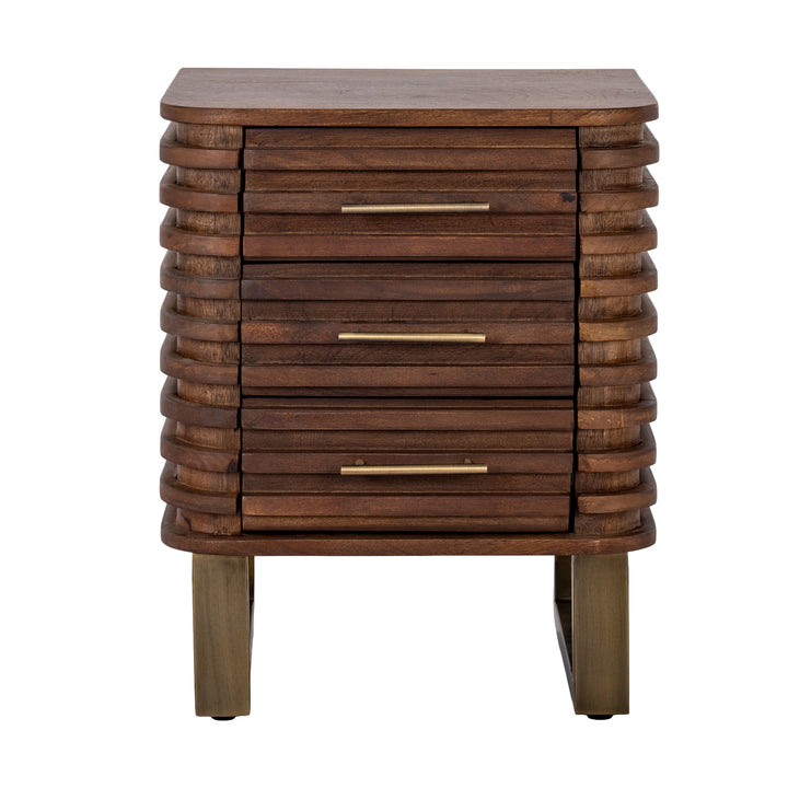 Strata Collection 3 Drawer Side Table by Hill Interiors