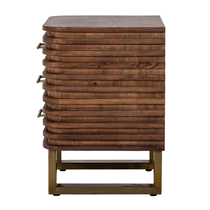 Strata Collection 3 Drawer Side Table by Hill Interiors
