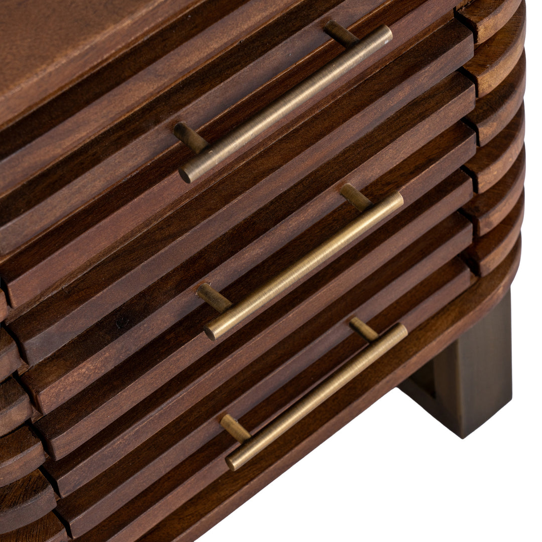 Strata Collection 3 Drawer Side Table by Hill Interiors