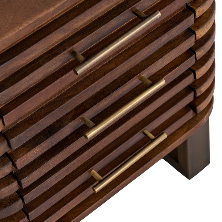 Strata Collection 3 Drawer Side Table by Hill Interiors