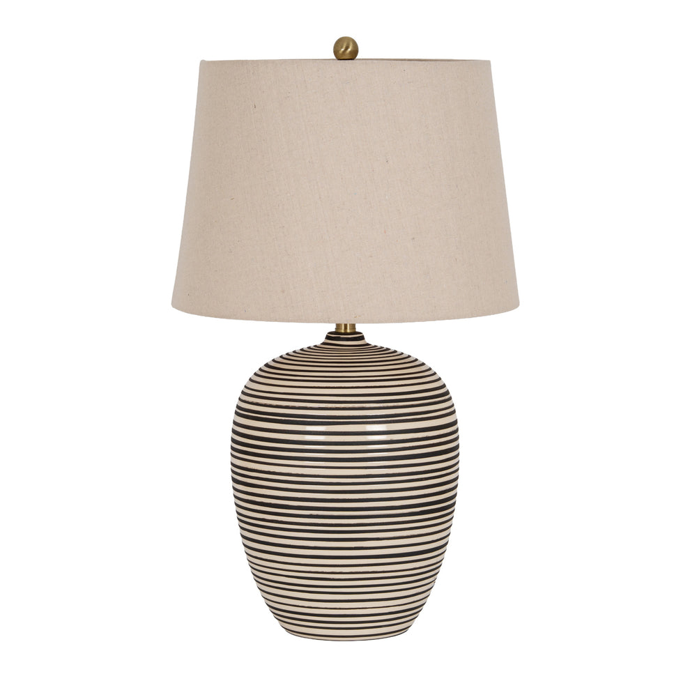 Harbour Ceramic Table Lamp With Linen Shade