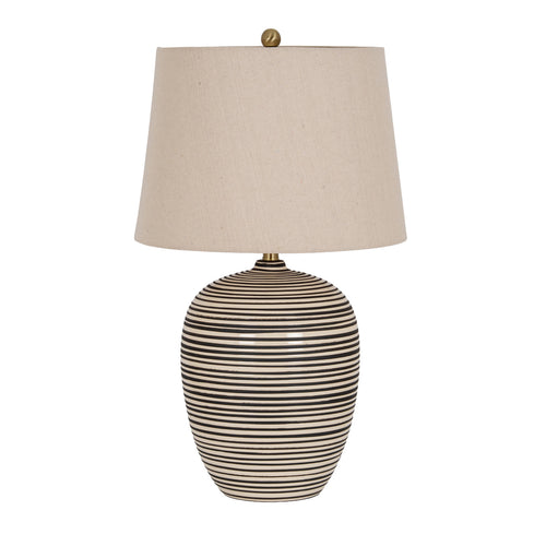 Harbour Ceramic Table Lamp With Linen Shade