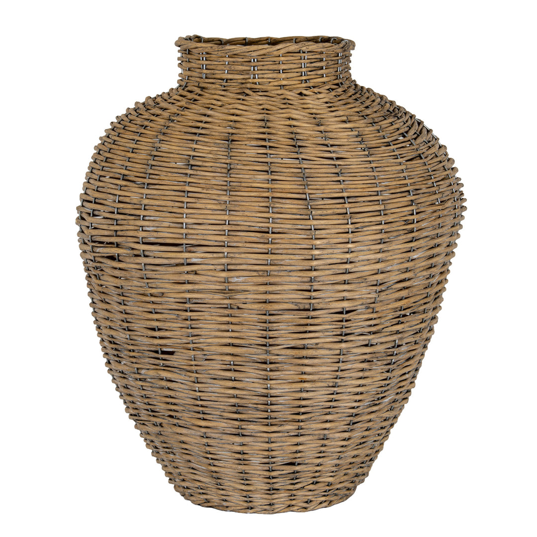 Briar Collection Large Wicker Vase by Hill Interiors