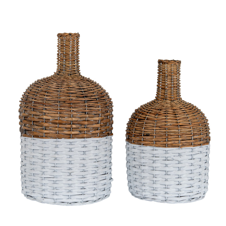 Briar Collection Wicker Bottle Vase by Hill Interiors