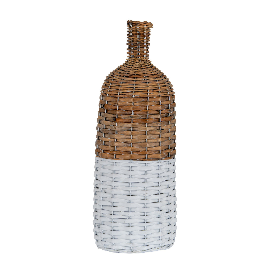 Briar Collection Large Tall Wicker Bottle Vase by Hill Interiors