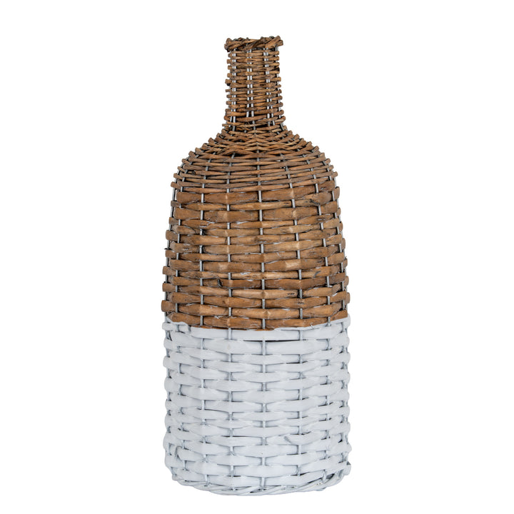 Briar Collection Tall Wicker Bottle Vase by Hill Interiors