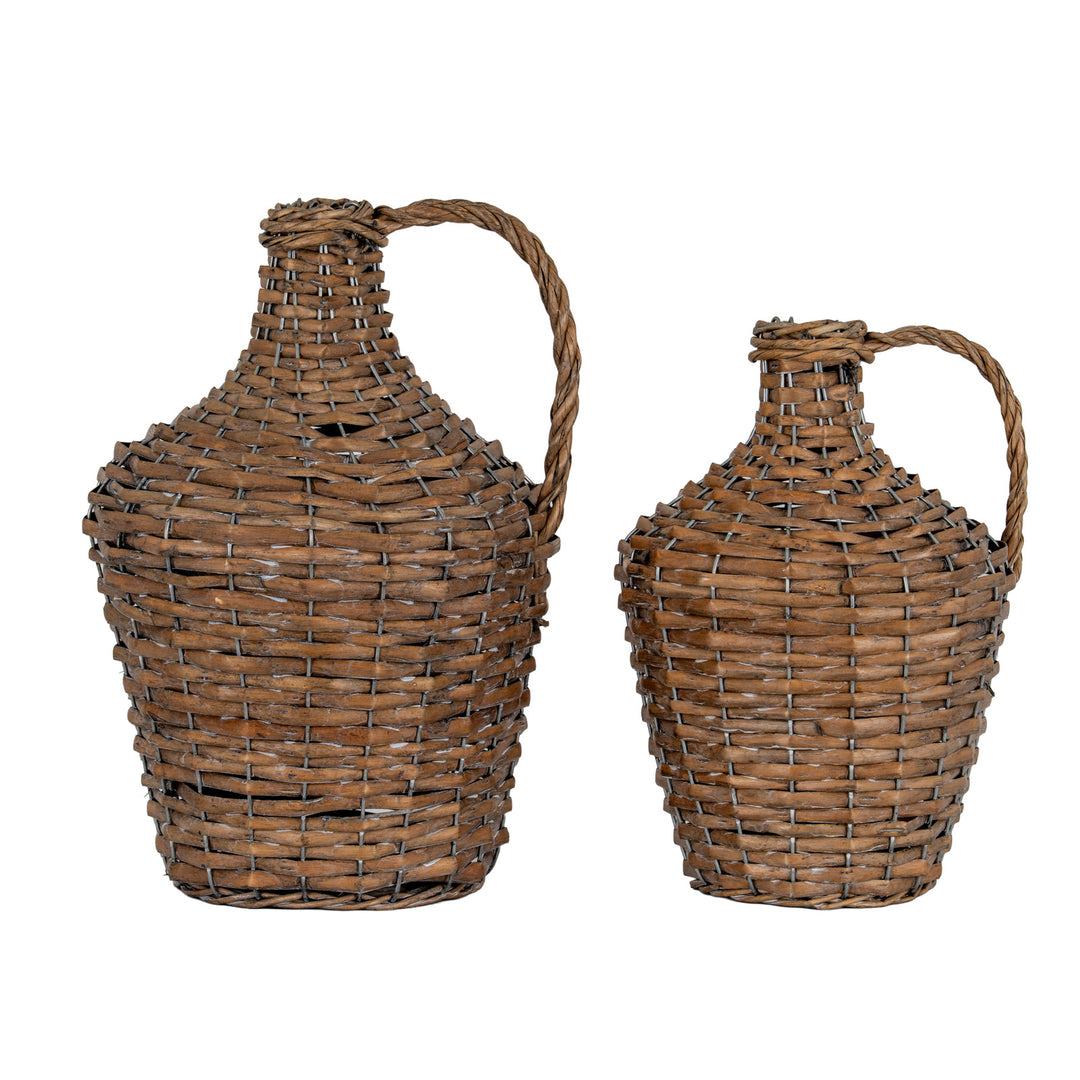 Briar Collection Large Wicker Jug Vase by Hill Interiors