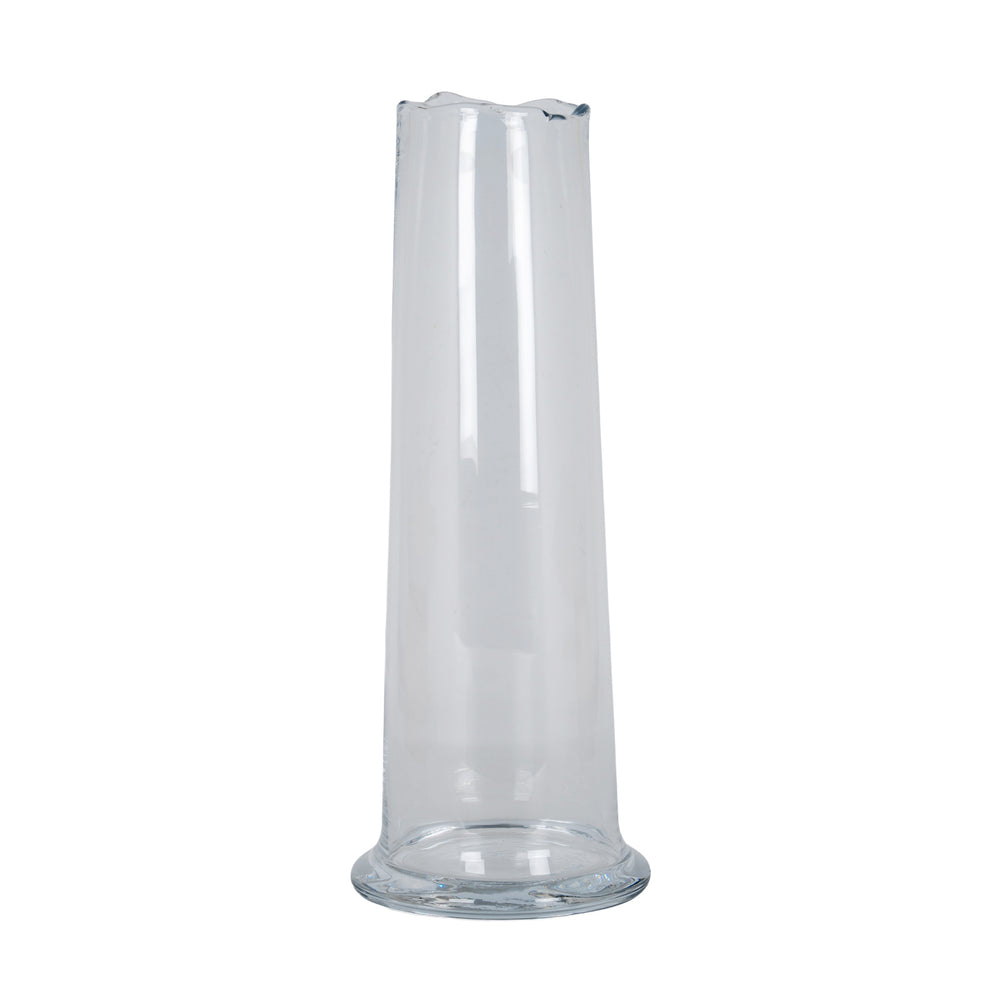 Large Wave Glass Cylinder Vase