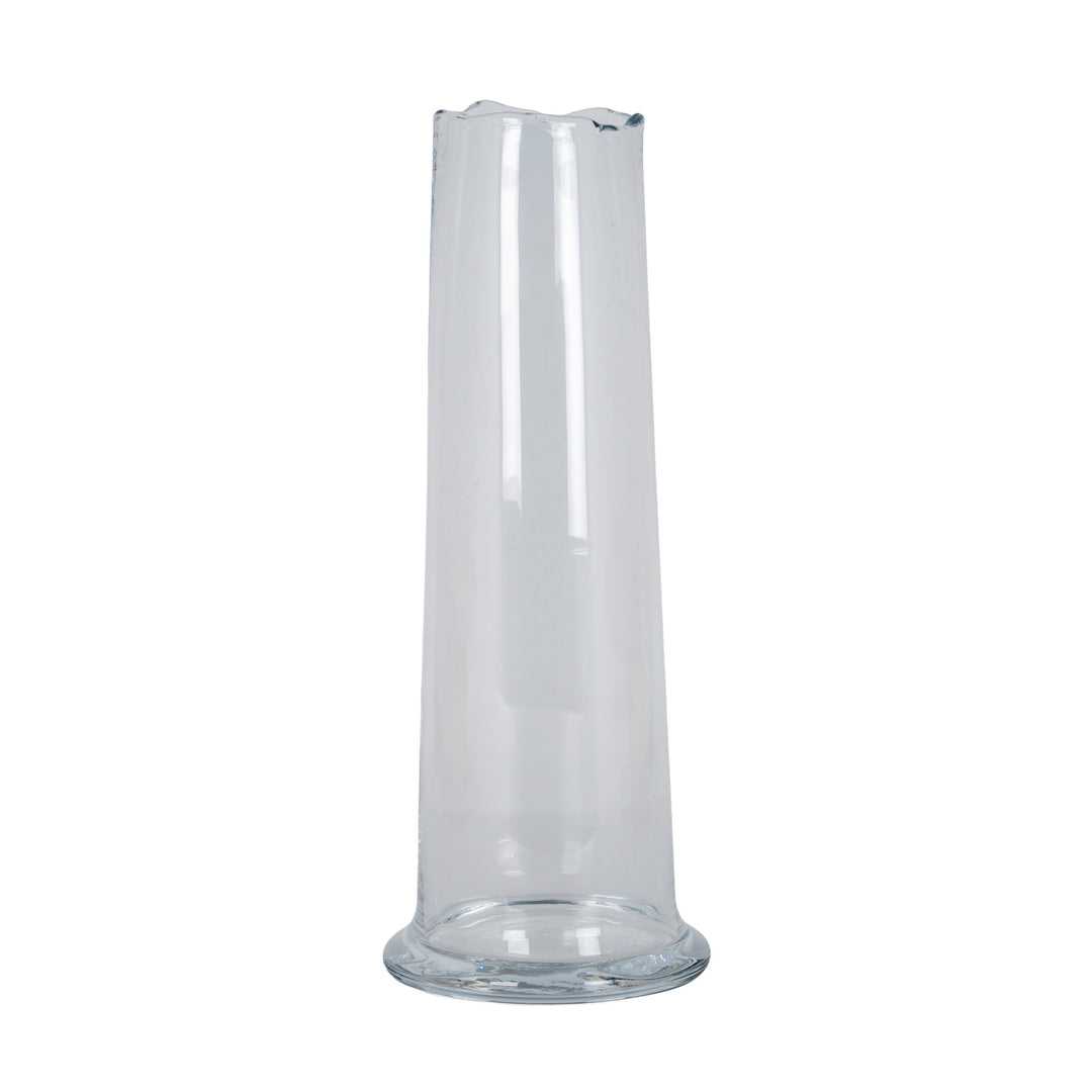 Large Wave Glass Cylinder Vase by Hill Interiors