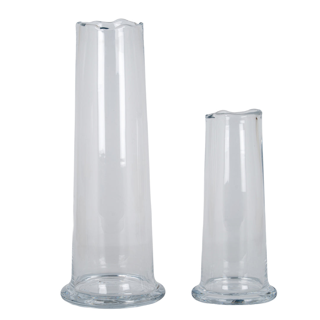Wave Glass Cylinder Vase by Hill Interiors
