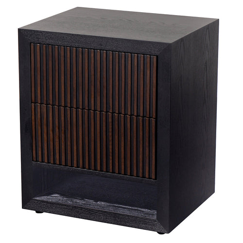 Grove 2 Drawer Chocolate Side Table