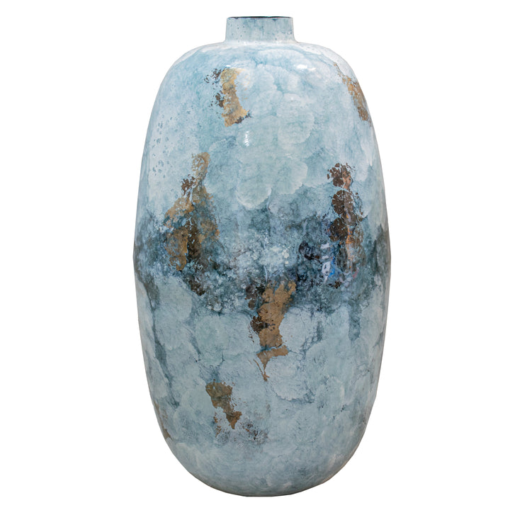 Igino Cloudburst Enamel Set of Two Vases