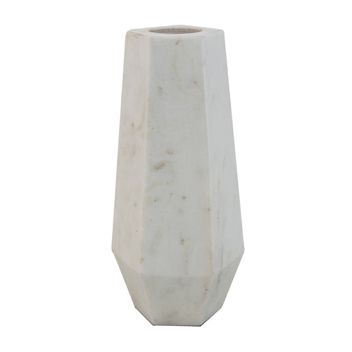 Alice Large White Marble Vase