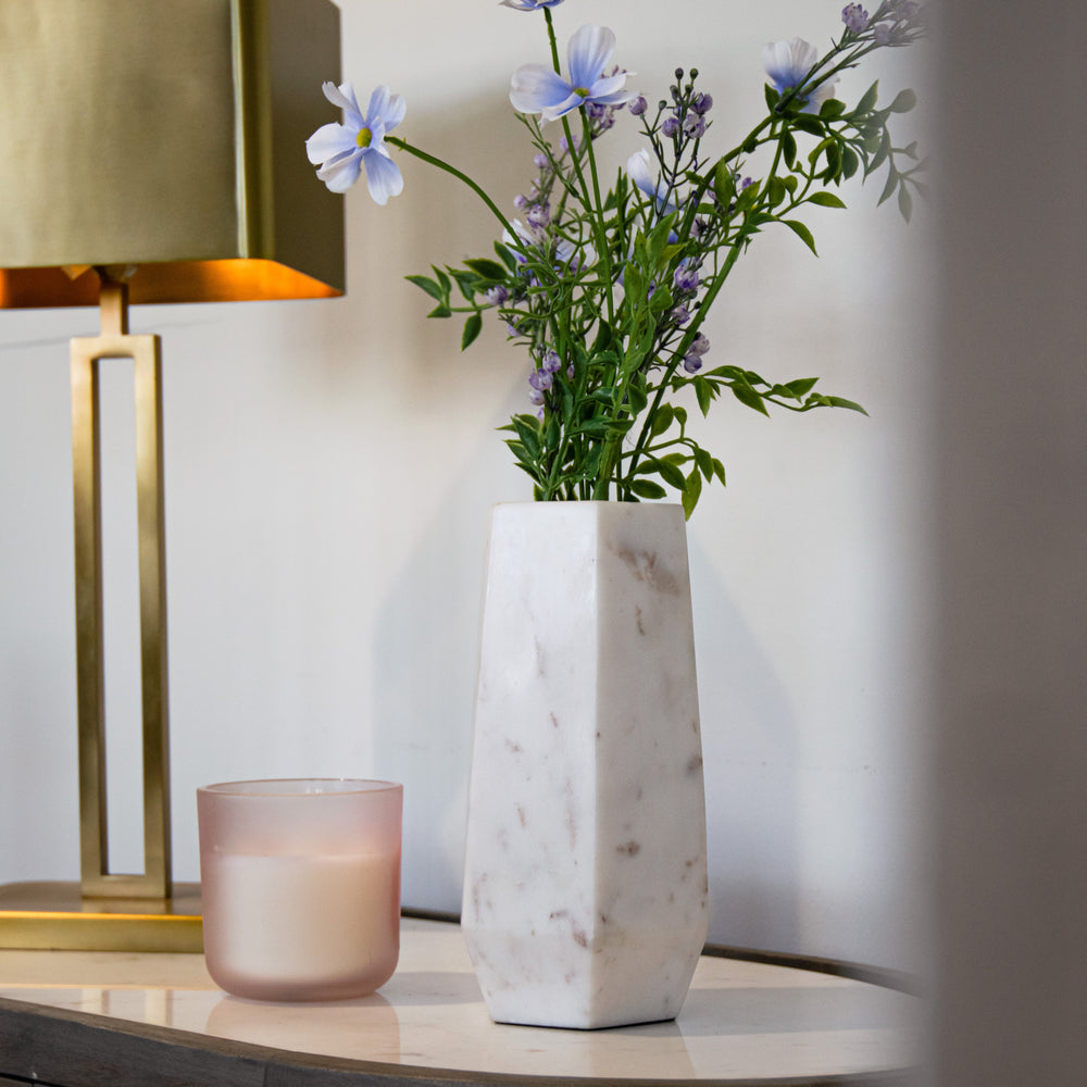 Alice White Marble Vase Roomset