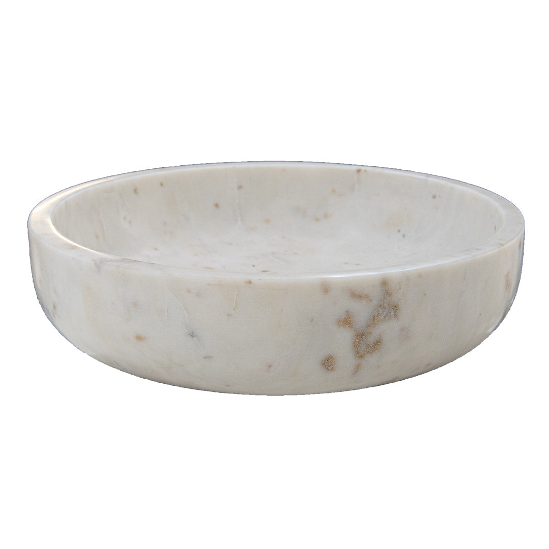 Sasha White Marble Bowl