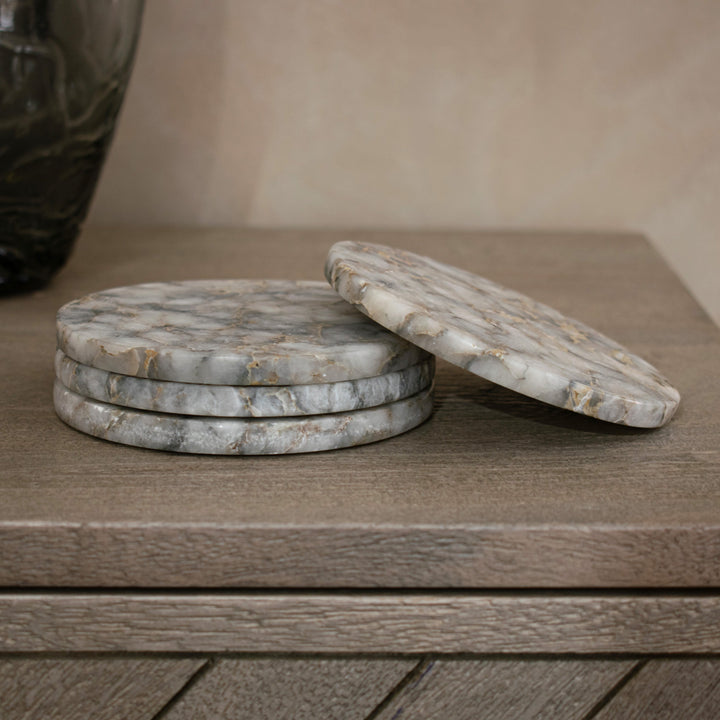 Breuer Coaster Set of 4 Grey Roomset