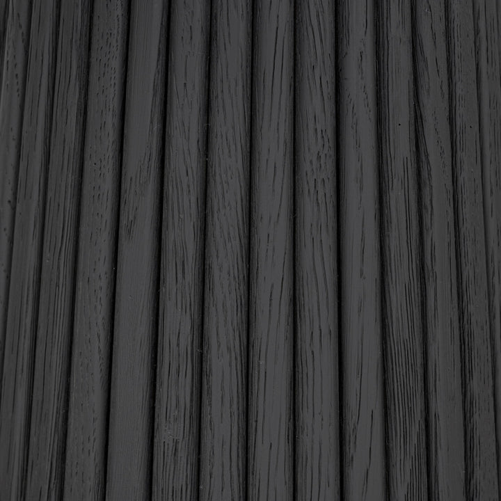 Leckford Ribbed Occasional Table Black Oak